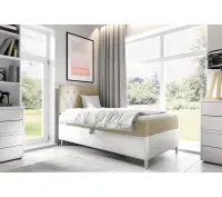 PRATO K26 łóżko kontynentalne z materacem 80x200, pojemnik na pościel